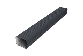 Труба гофрированная Vortex Lite 76х102х2000мм PE RAL 7024 мокрый асфальт