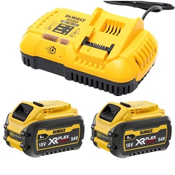 Набор DeWalt: 2 АКБ DCB546 6Ач + ЗУ DCB118