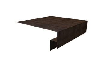 Планка околооконная сложная Экобрус Grand Line 250х50х25 0,45 Print Premium Antique Wood TwinColor (2м)