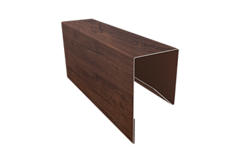 Планка П-образная заборная 17 Grand Line 0,45 Print Premium Cherry Wood Fresh TwinColor (3м)