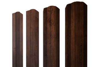 Штакетник М-образный A фигурный Grand Line 0,4 Print Premium Cherry Wood Fresh TwinColor
