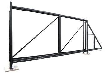 Ворота откатные Colority Zinc 2,03x4,0 RAL 7024