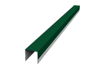 Планка вертикальная обратная для забора жалюзи Palermo Grand Line 0,5 PE RAL 6005 зеленый мох (2,5м)