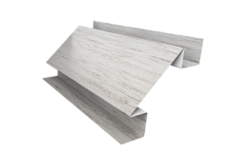 Планка угла внутреннего сложного Блок-Хаус new Grand Line 0,45 Print Elite Snow Wood TwinColor (3м)