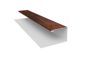Планка П-образная Блок-Хаус new Grand Line 0,45 Print Premium Cherry Wood Fresh TwinColor (3м)