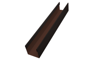 Стойка для забора жалюзи Milan Slim Grand Line 0,45 Print Elite Coffee Wood TwinColor (3м)