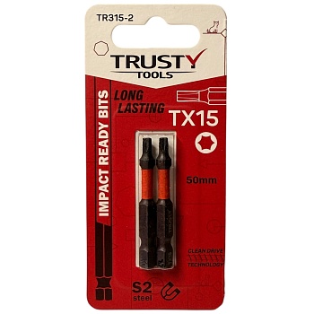 Биты ударные Trusty-Tools TX15 50 мм (2 шт)