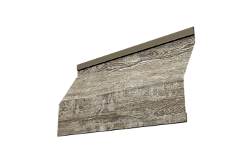 Ламель забора жалюзи Milan Slim Grand Line 0,45 Print Elite Nordic Wood TwinColor