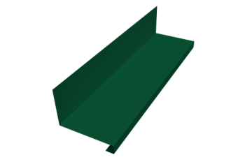 Планка примыкание нижнее к трубе для Кликфальц Pro Grand Line 0,45 PE-Double с пленкой RAL 6005 зеленый мох (3м)