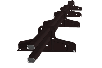 Снегозадержатель Стандарт Т4 d 40х20 RAL 9005 (3м)