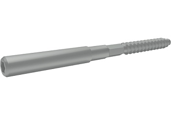 Шуруп-шпилька 8х160 Grand Line RAL 9006 бело-алюминиевый