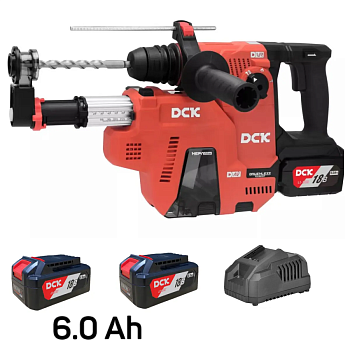 Аккумуляторный перфоратор DCK KRH20V-26 (TYPE H2K KIT) с пылесосом