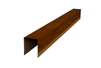 Планка опорная составная внутренняя для забора жалюзи Palermo Grand Line 0,45 Print Premium Golden Wood Intense FTC (2м)