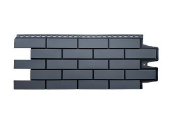 Фасадная панель Grand Line Клинкерный кирпич Design графит со швом RAL 9005