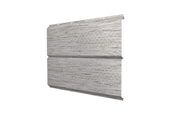 Софит металлический ЭкоБрус new Grand Line c перфорацией 0,45 Print Elite с пленкой Snow Wood TwinColor