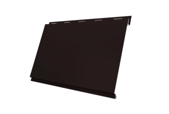Софит металлический Вертикаль 0,2 classic Grand Line 0,5 Satin Matt с пленкой RAL 9005 черный