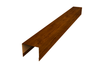 Крышка для забора жалюзи Palermo Grand Line 0,45 Print Premium Golden Wood Intense FTC (3м)
