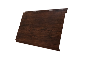 Софит металлический Вертикаль 0,2 line Grand Line 0,45 Print-Double Premium с пленкой Cherry Wood Dark F