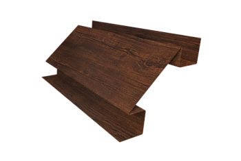 Планка угла внутреннего сложного Блок-Хаус new Grand Line 0,45 Print-Double Premium Cherry Wood Dark F (3м)