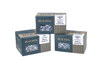 Саморез ПШС Rizzel 4,2х16 (200 штук) шлиц PH2, цинк