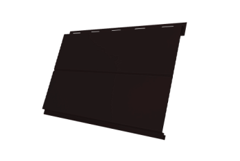 Софит металлический Вертикаль 0,2 line Grand Line 0,5 Velur X с пленкой RAL 9005 черный