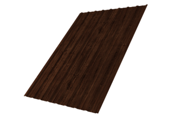 Профнастил С10A Grand Line 0,45 Print Elite с пленкой Cherry Wood TwinColor