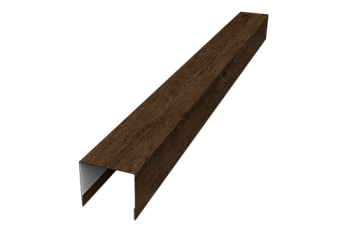 Стойка боковая крепежная для забора жалюзи Palermo Grand Line 0,45 Print-double Elite Antique Wood (2,5м)