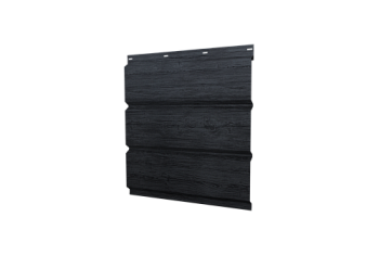 Софит металлический Классик Grand Line без перфорации 0,45 Print Premium с пленкой Grey Wood TwinColor