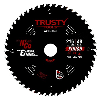 Диск пильный Trusty-Tools Finish аккуратный рез 216х30 48T