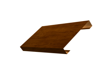 Ламель лицевая 125 забора жалюзи Texas Grand Line 0,45 Print Premium Golden Wood Intense FTC