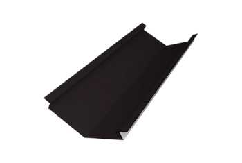 Планка ендовы нижней для композитной черепицы 140х140 Grand Line 0,45 PE с пленкой RAL 9005 черный (2м)