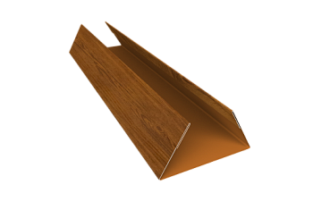 Планка стыковочная составная нижняя 0,45 Print Elite Golden Wood TwinColor (2м)
