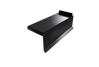 Планка торцевая сегментная Квадро профи Grand Line Правая 0,5 Satin RAL 9005 черный