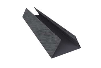 Планка стыковочная составная нижняя 0,45 Print Premium Grey Wood TwinColor (3м)