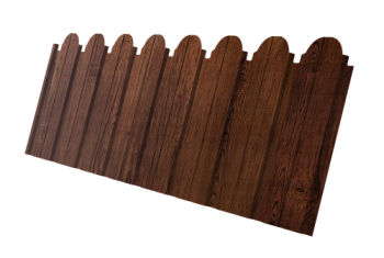 Профнастил C10B фигурный Grand Line 0,4 Print Premium Cherry Wood Fresh TwinColor