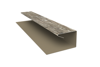 Планка П-образная завершающая сложная (КД) 0,45 Print Elite Nordic Wood TwinColor (2м)