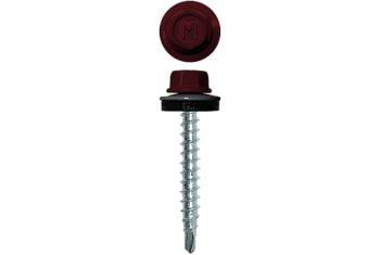 Саморез кровельный Daxmer 4,8х29 RAL 3005 (250) сверло №1