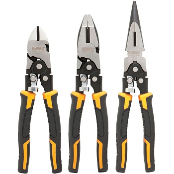 Набор DeWalt DWHT0-70485: плоскогубцы + длинногубцы + кусачки