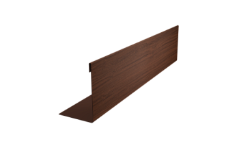 Нащельник 25х35 для забора жалюзи к ламели 125 Texas Grand Line 0,45 Print Elite Choco Wood TwinColor (L1,8)