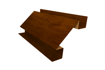 Планка угла внутреннего сложного Блок-Хаус new Grand Line 0,4 Print Premium Golden Wood Intense FTC (3м)