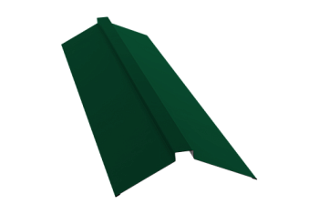 Планка конька плоского 150х40х150 Grand Line 0,5 Satin Matt RAL 6005 зеленый мох (2м)