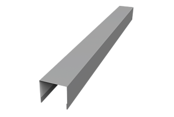 Стойка боковая крепежная для забора жалюзи Palermo Grand Line 0,5 Satin RAL 9006 бело-алюминиевый (1,8м)
