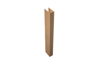 Стойка для забора жалюзи Texas (для калиток и ворот) Grand Line 0,45 Print Elite Honey Wood TwinColor (3м)