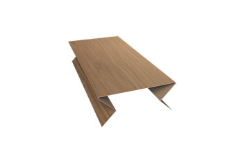 Планка угла внешнего составная нижняя 0,45 Print Elite Honey Wood TwinColor (2м)