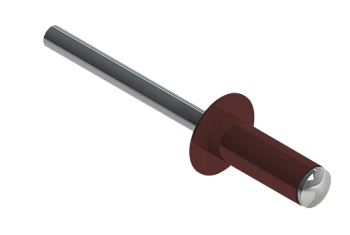 Заклёпка вытяжная Daxmer 4,0х10 RAL 3009 (10х1000шт) ал/ст