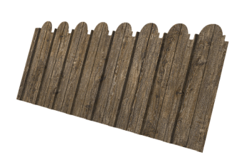 Профнастил C10A фигурный Grand Line 0,45 Print Elite Nordic Wood TwinColor