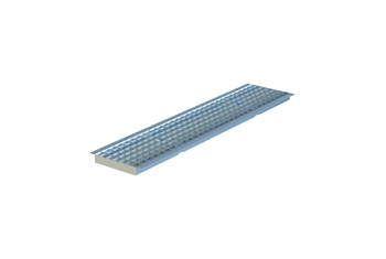 Решетка сварная оцинкованная Aquastok Norma 200, класс нагрузки B125 1000х245х33 (32031В)