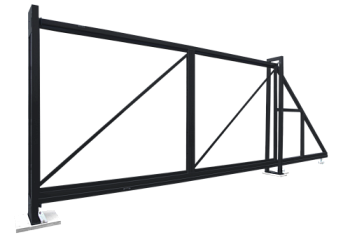 Ворота откатные Colority Zinc 2,03x5,0 RAL 7024