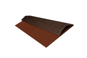Планка стартово-финишная Экобрус Grand Line 0,45 Print Premium Antique Wood TwinColor (2м)