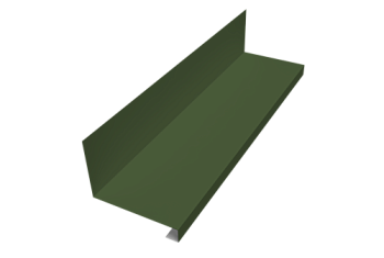 Планка примыкание нижнее к трубе для Кликфальц Pro Grand Line 0,5 Satin Matt TX RAL 6020 хромовая зелень (3м)